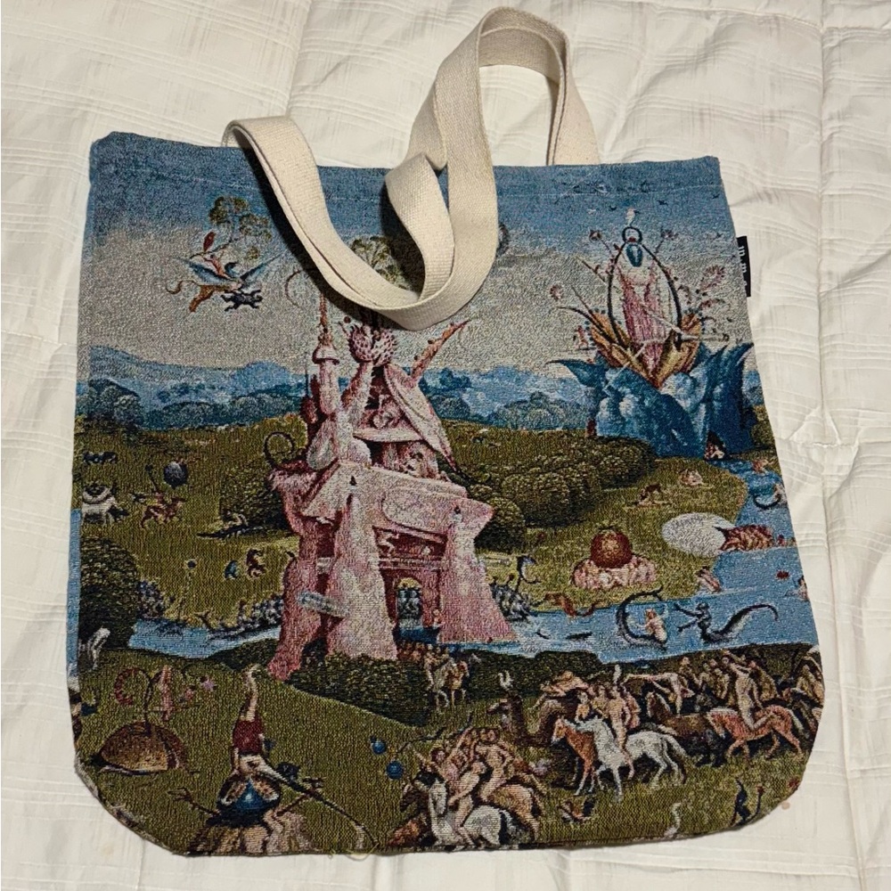 Weird Medieval Guys Hieronymus Bosch Jacquard Tote
